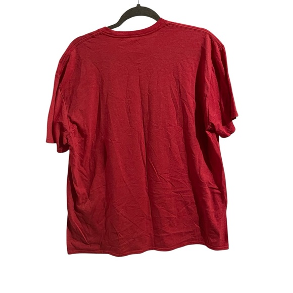 Star Wars Chewbacca Tangled in Christmas Holiday Lights Red T-Shirt Size XL - Picture 3 of 4